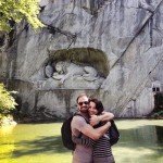 Anthony and me at the Lion monument in Luzern