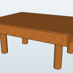 Wooden_Table_-_SketchUp